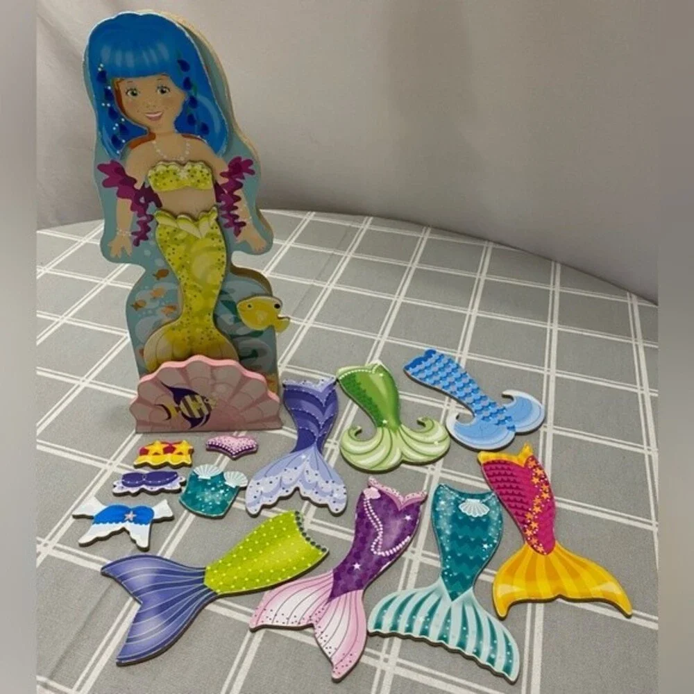 Magnetic Paper Doll Mermaid Tails Play Dress Up
